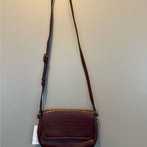 Calvin Klein Burgundy Crossbody Bag